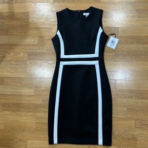 NWT Black and white Calvin Klein dress